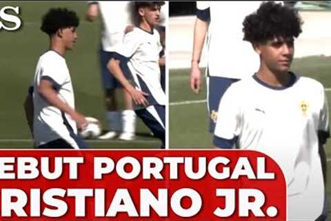 CRISTIANO RONALDO'S son PORTUGAL Under-15 full DEBUT