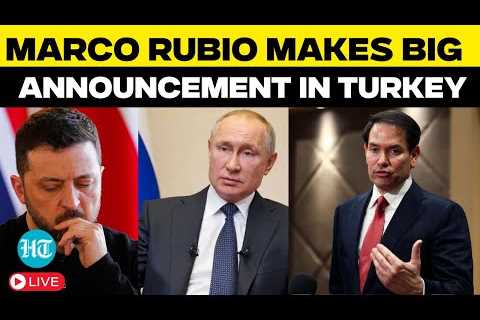 LIVE: Trump's Aide Marco Rubio Speaks On Russia-ukraine War | Turkey | Putin | Zelensky