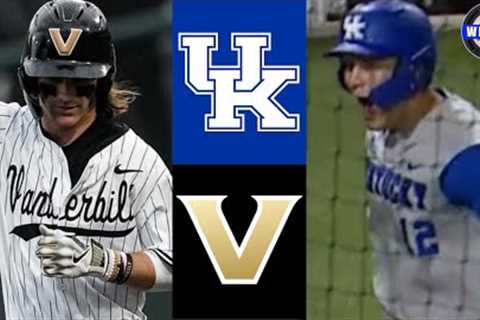 Kentucky vs #9 Vanderbilt (ABSOLUTELY INCREDIBLE!) | G2 | 2025 College Baseball Highlights