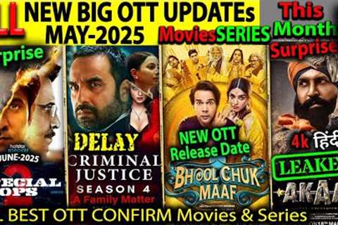 Special Ops 2.0, Today New OTT Series-Movies Release 17-MAY l CriminalJustice,BhoolChukMaafOTT,Akaal