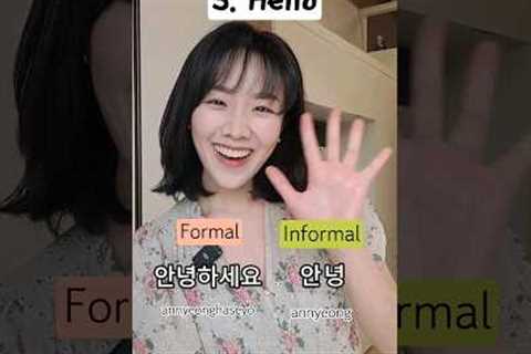 5 Basic Korean Phrases You should know 😆 #koreanclass #koreanlanguage #studykorean