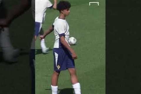 CRISTIANO RONALDO'S SON TRAINS WITH PORTUGAL 🤩  #football #soccer #shorts