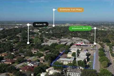 Drone footage with motion tracking graphics - Simple Animation