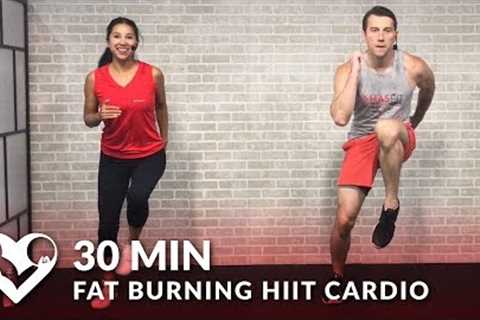 30 Minute Fat Burning HIIT Cardio Workout at Home for Women &amp; Men - 30 Min Cardio Workouts