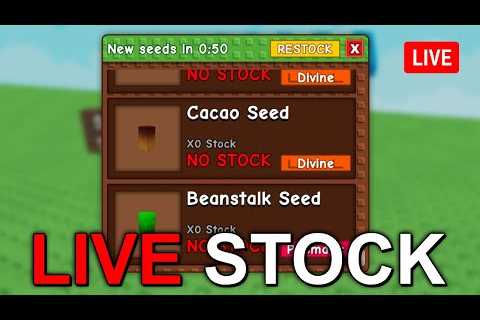 Live 🔴 | GROW A GARDEN NEW STOCK, WEATHER! &amp; EGGS 24/7!