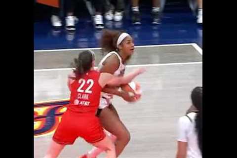 Caitlin Clark assault Angel Reese #angelreesehighlights #caitlinclark #wnba #trending #fights
