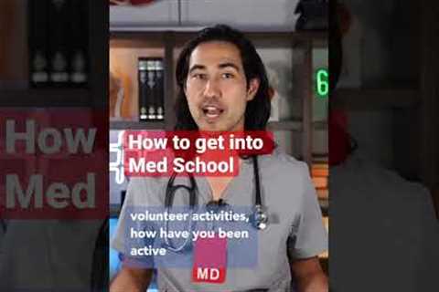 How to Get Into Med School / Doctor Explains #medschool #premed #biology #career