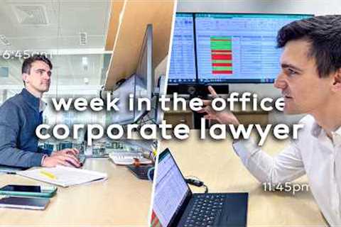 A Week in My Life as a Corporate Lawyer in London ($200k+ salary)