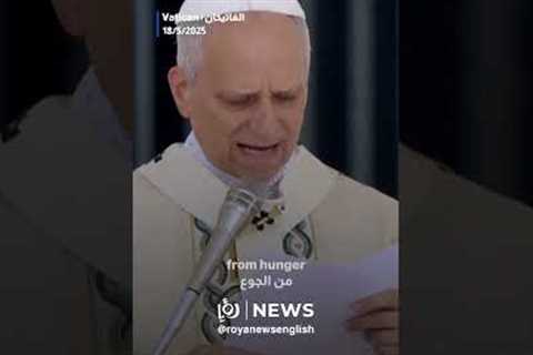 Pope Leo speaks about people 'suffering from hunger' in Gaza