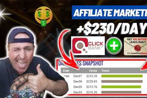 Earn $230/Day With CLICKBANK Affiliate Marketing! (Make Money Online 2022) #shorts