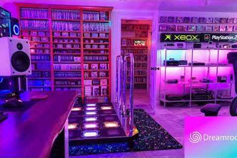 GAME ROOM TOUR! | Dreamroom64 | 4 Setups: Arcade, PC, Retro, Modern!  20+ Consoles &amp; Walls of..