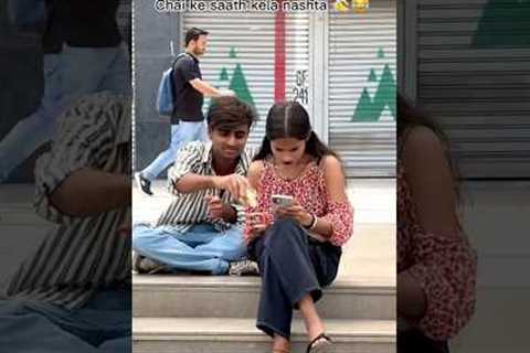 Chai ke saath kela nashta🍌😂🤣 #funny #video #trending #love #coversong￼ #prank #video #comedy
