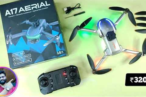 A17 Aerial Drone with Brushless motor / Gimbal camera/ Obstacle sensors unboxing