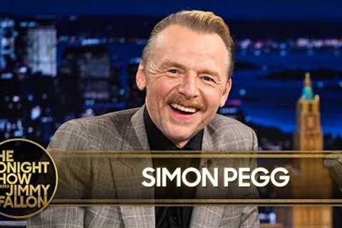 Simon Pegg Mowed Tom Cruise a Helicopter Landing Pad in His Backyard (Extended) | The Tonight Show
