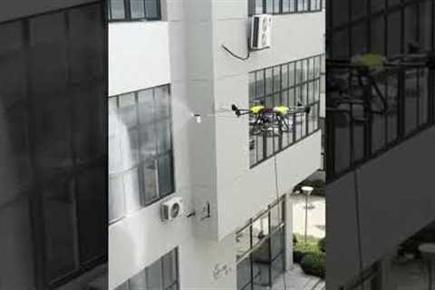 Joyance cleaning drone spraying foam for building washing#facadecleaning