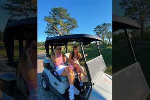 pov: first time golfing with your best friends☀️ #friends #golf