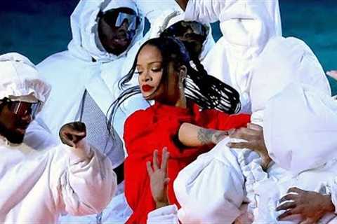 ASAP Rocky Watching Rihanna’s Super Bowl Halftime Show