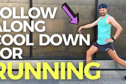FOLLOW ALONG RUNNING COOL DOWN ROUTINE. QUICK &amp; EASY WAY TO RECOVER BETTER!