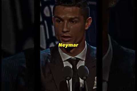 When Neymar gave Ronaldo the COLDEST Stare at 2017 Ballon’dor🥶🥶🥶 #ronaldo #neymar #football
