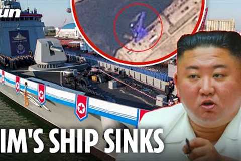 Humiliated Kim Jong-un FUMING as new North Korean warship sinks in front of his eyes