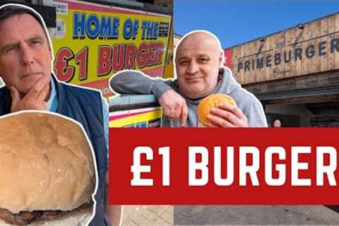 I Review The FAMOUS BLACKPOOL £1 BURGER! WHO WINS!?