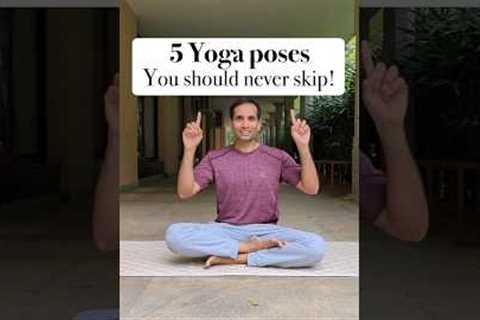 5 Yoga Poses Everyone must practice! #homeworkout #health #asana #exercise #yoga #fitness #routines