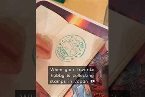 My Japan Stamp Collecting Hobby (compilation video) 🇯🇵🚂💮✨
