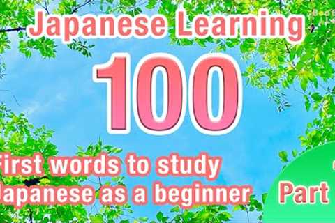 100 First words to study Japanese as a beginner Part1