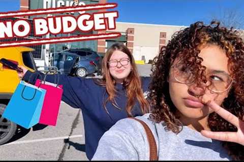 NO BUDGET SHOPPING SPREE (we’re shopaholics)
