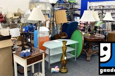 GOODWILL SHOP WITH ME TABLES CHAIRS FURNITURE HOME DECOR KITCHENWARE SHOPPING STORE WALK THROUGH