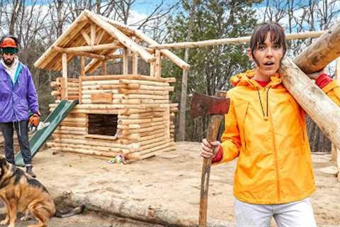 We Built a Tiny Log Cabin