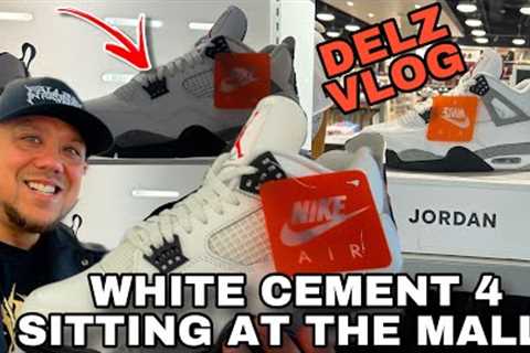 Air Jordan 4 White Cements SITTING EVERYWHERE At The Mall Sneaker Shopping Vlog