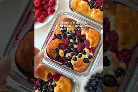 Breakfast Meal Prep: Pancake Bowls😍about 30g protein💪🏻 #mealprep #highprotein #easyrecipes