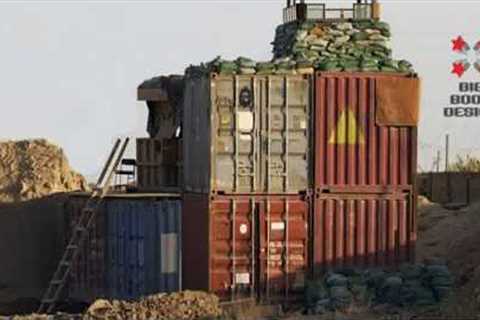 Bury shipping container underground - underground shipping container bunker