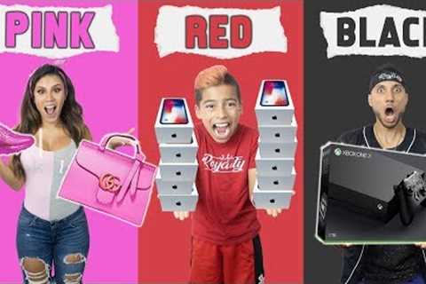 BUYING Anything In ONE COLOR For 24 Hours CHALLENGE! | The Royalty Family