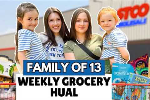 Massive $1,700 Costco Grocery Haul | SUMMER RESTOCK – Family of 13