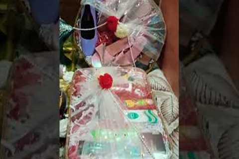 How to make Wedding Hamper💝 Wedding/Engagement Gift packing🎉 #diy #shorts #trending #hampers#music