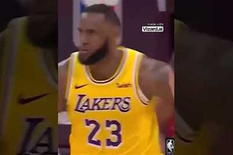 LeBron James Steals and Throws Down a Thunderous Dunk! #nba #basketball #lakers