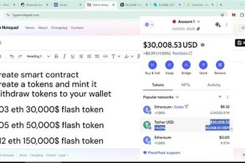 Create Flash USDT Token for 90-Days | Flash Loan Using Blockchain