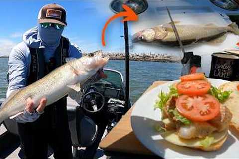 Lake Erie Walleye Catch & Cook – Best Fish Sandwich Ever?