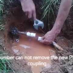 How to Fix A Broken Underground PVC Pipe -  Main water Line  Leak- Step By Step  -  D I Y