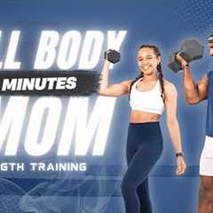 30 Minute Full Body Dumbbell EMOM Strength Workout (+Cool Down Abs)