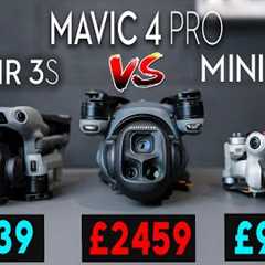 DJI MINI 4 Pro vs DJI MAVIC 4 Pro vs DJI AIR 3S - CAMERA COMPARISON