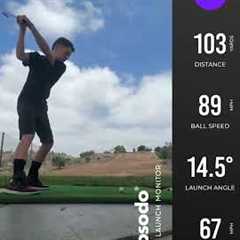 2nd time golfing. Any tips are appreciated! #golf #golfing #youthsports  #youtubeshorts #rapsodo