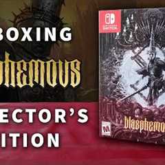 Unboxing BLASPHEMOUS Collector's Edition (Limited Run Games)