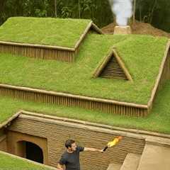 Full video: 45 Days I Built a Bushcraft Survival Wooden House Underground