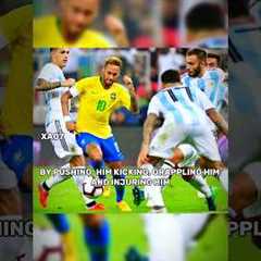 Neymar Jr Destroyed Prime Argentina'l🥶☠️ #shorts #ronaldo #messi #shortsvideo