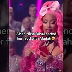 When Nicki Minaj ended her feud with Mariah #shorts #celebrities #arianagrande #edit #singer