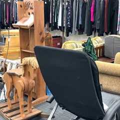 GOODWILL SHOP WITH ME FURNITURE ARMCHAIRS TABLES HOME DECOR KITCHENWARE SHOPPING STORE WALK THROUGH