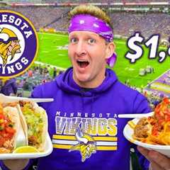 Spending $1838 on Food at a Football Game!! USA Stadium Food!!